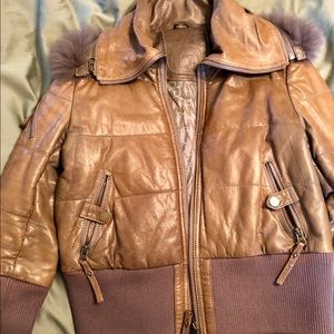 Modern Vintage Quilted Leather Bomber